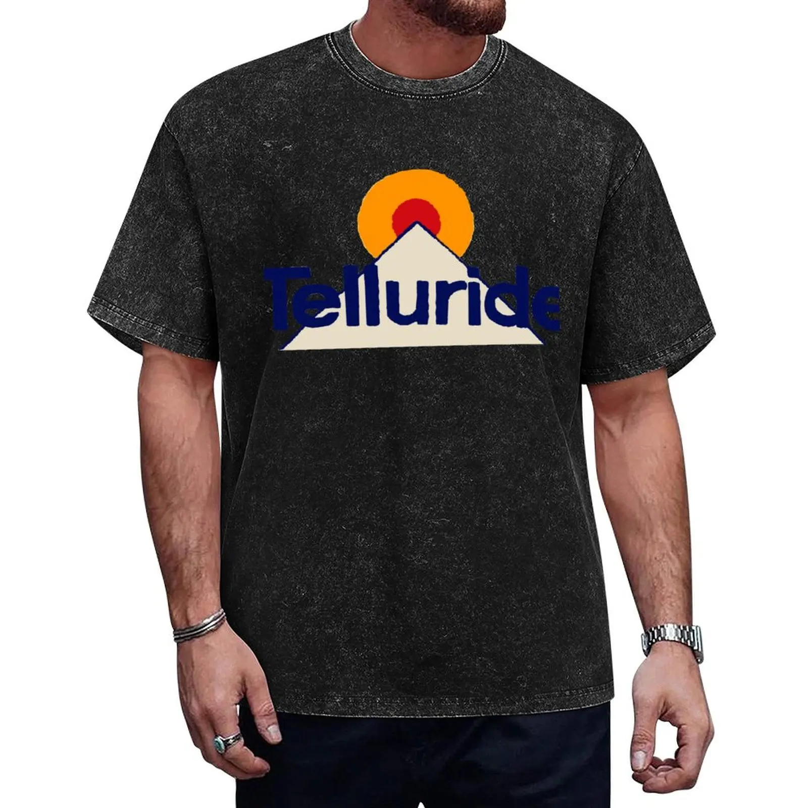 

Vintage Telluride Decal T-Shirt funny meme t-shirts summer 2025 t shirts for men pack