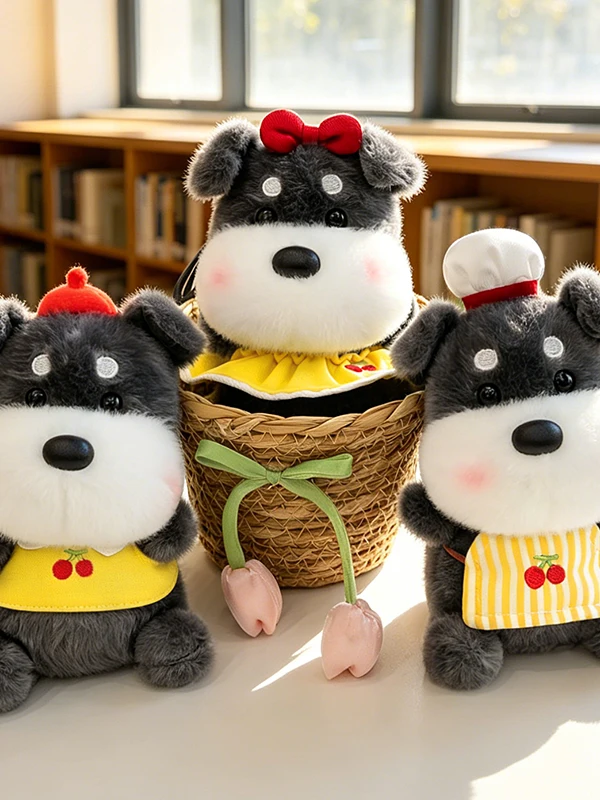 Regalos de Cumpleaños, Juguetes de Peluche, Muñecos de Perro Barbet, Animales de Peluche Suaves Unisex, Adornos Colgantes para Niños y Niñas de Batent