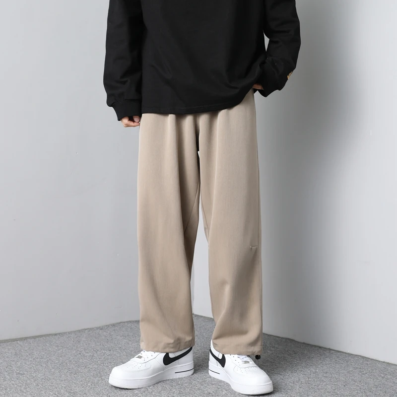 

2022 Korean Of Summer Leisure Trend Fashion Lantern Pants Spring Autumn Men'S Loose Wide Leg Sports Style 9-Point Trousers