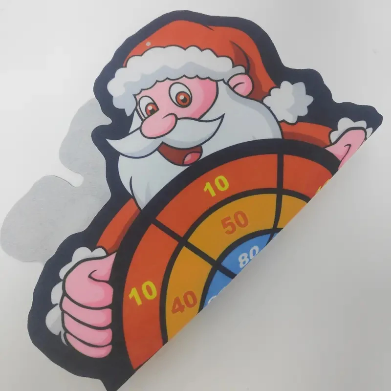 Christmas toy snowman Santa dart board toy set with 3 balls and 1 hook suitable as a Christmas party game