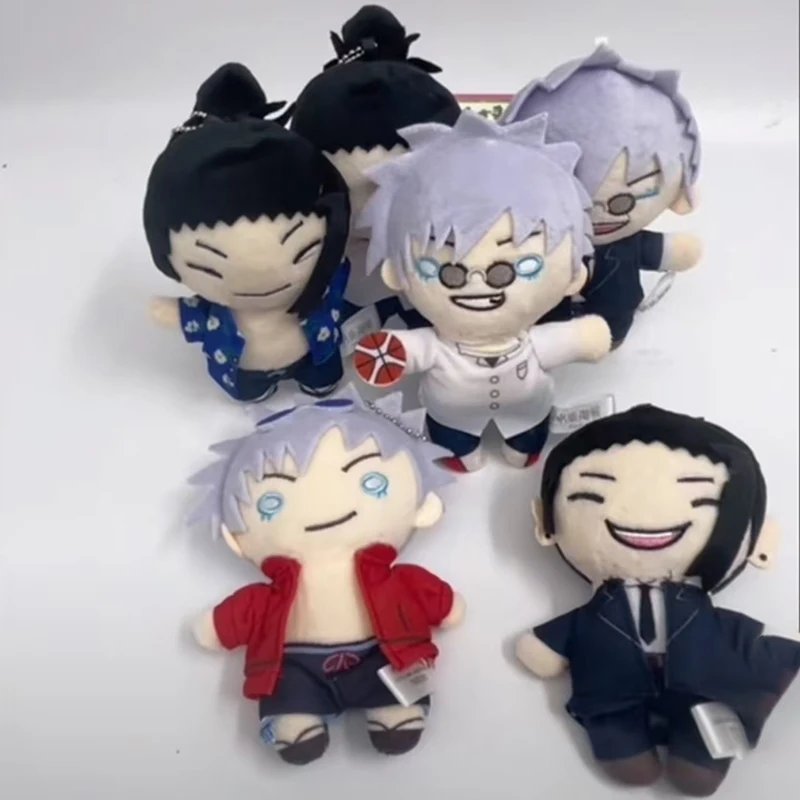 

12cm Anime Jujutsu Kaisen Plush Pendant Toys Satoru Gojo Geto Suguru Cosplay Mini Plushie Key Chain Doll Stuffed Keyring Decor