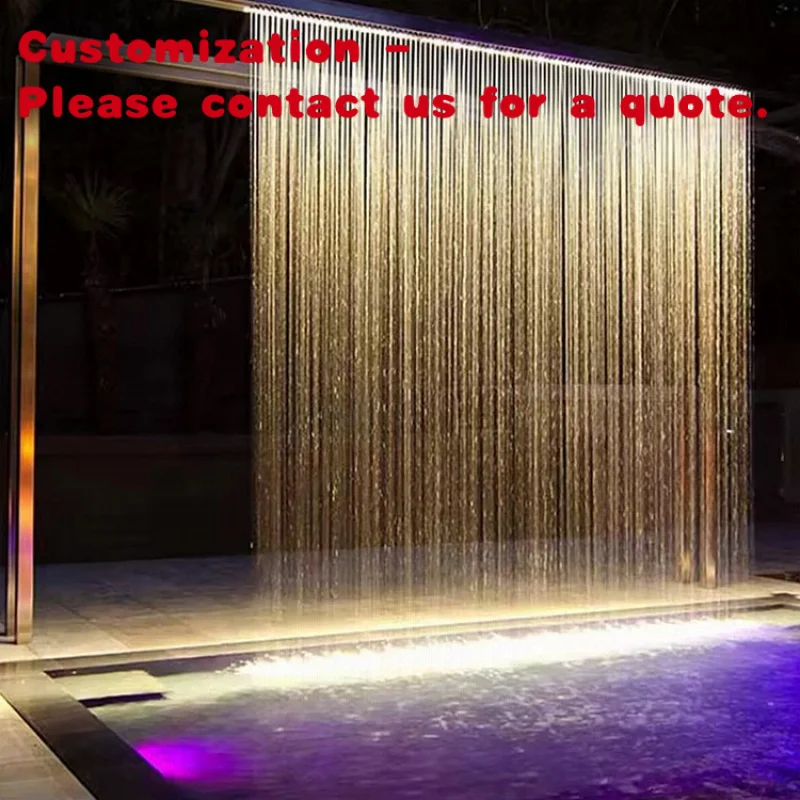 

custom.Customized Stainless Steel Custom Indoor Outdoor Feature Curtain With High Quality