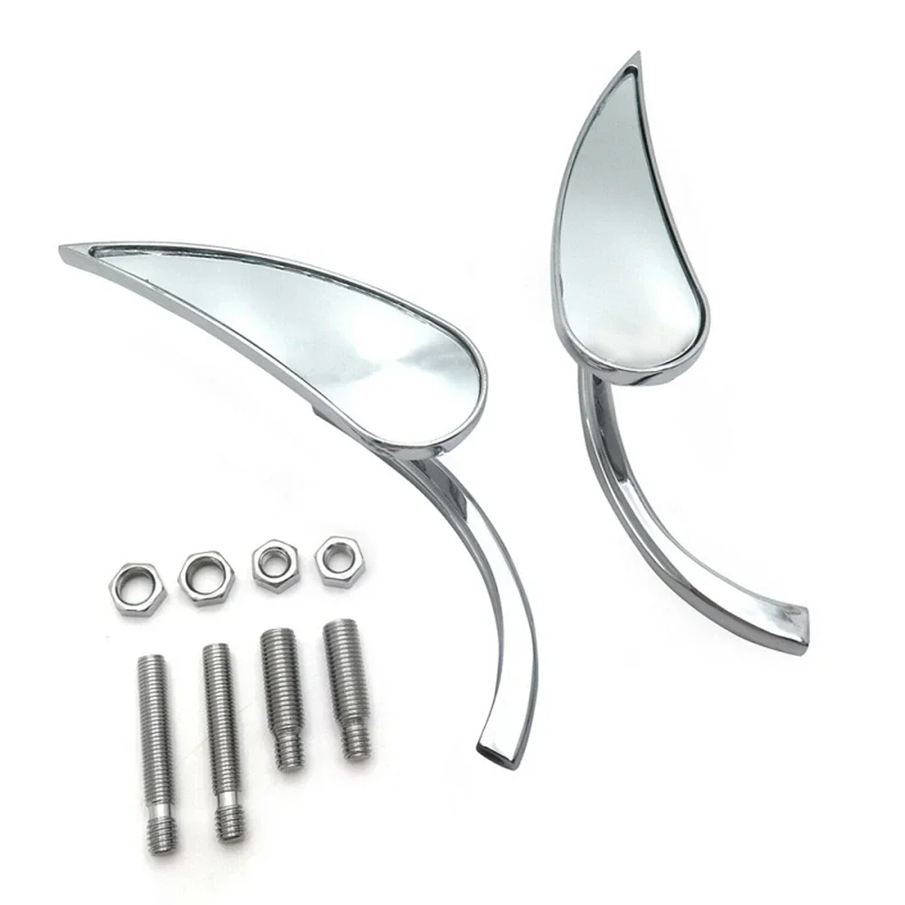 

Motorcycle Parts Raindrop Rearview Mini Mirror for Harley Davidson Street Sports Cruiser Chrome