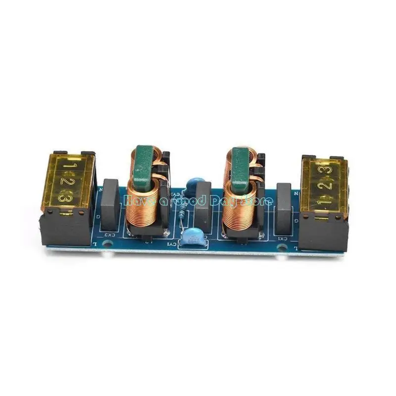 462D Electromagnetic Power Filter Circuit Board Noise Suppressor Board, 2 Stage Low Pass Wiring Panel for Equipment Power 25A