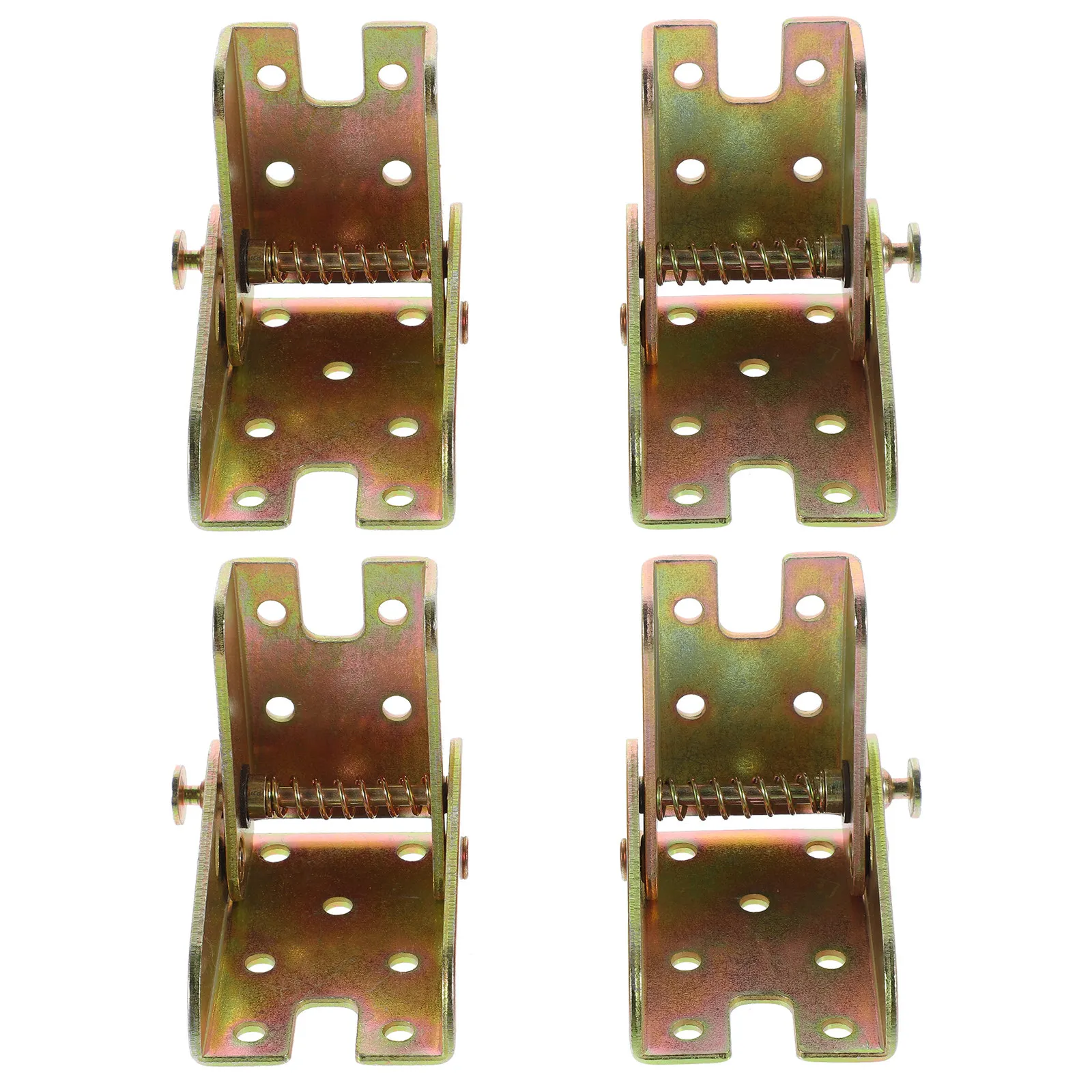 4Pcs Self-Locking Folding Hinges Heavy Duty Table Leg Brackets Furniture Locking Hinge 90 Degree Desk and Chair Legs