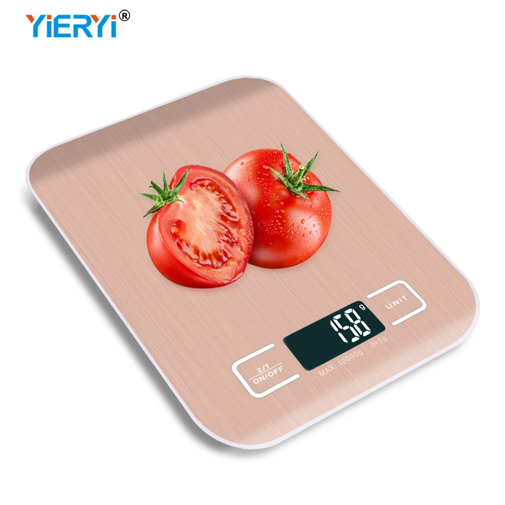 

10kg/1g Digital Kitchen Scale Precision Stainless Steel Food Scales Electronic Balance Weighting for Baking Cooking Measuring