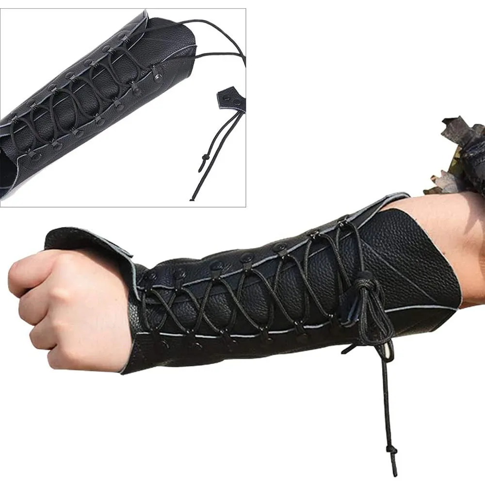 Obert Archery Cow Leather Arm Guard Hand Protector Bracer Longbow Recurve Bow Arm Guard Protective