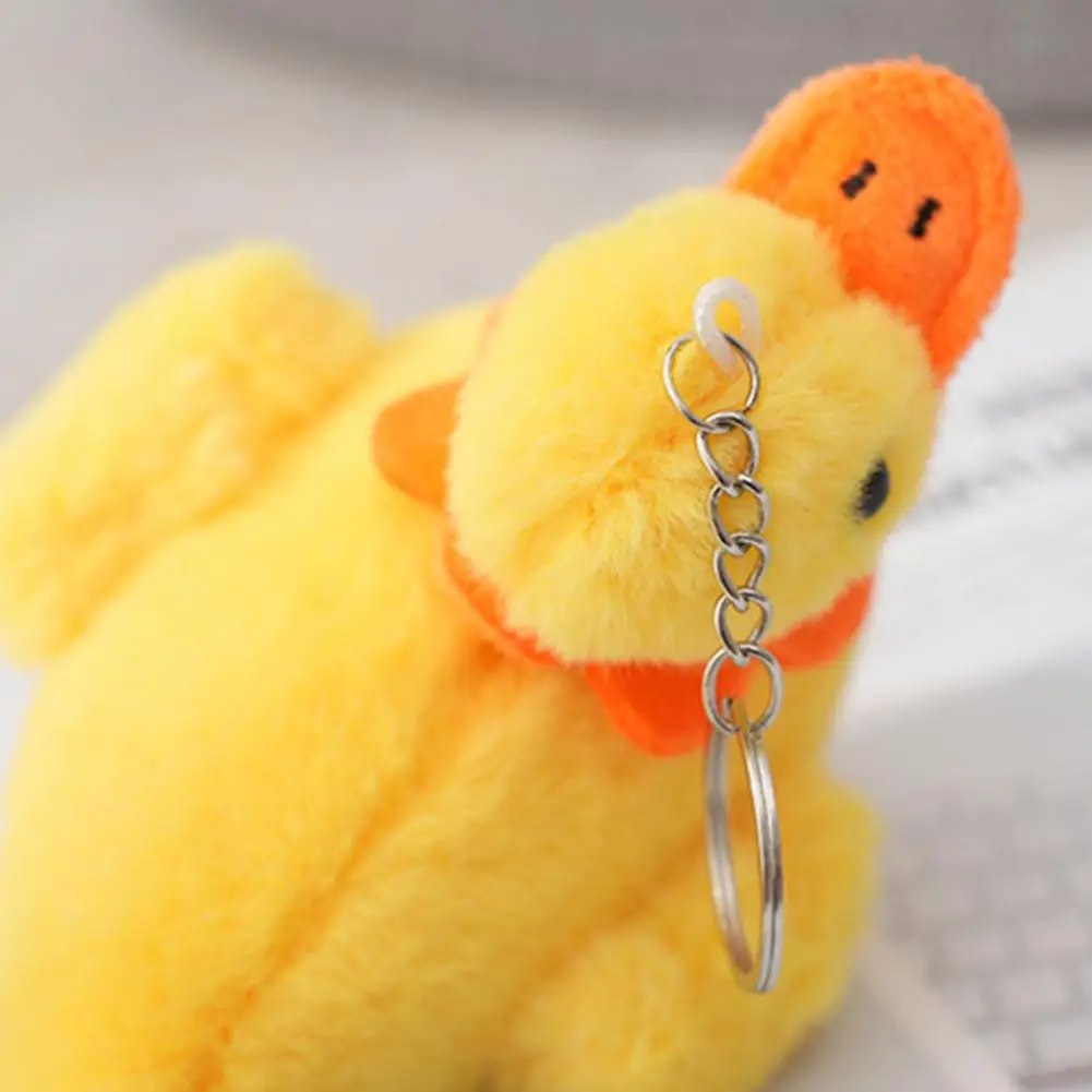 

Finely Sewn Keychain Adorable Duck Plush Keychain Cartoon Stuffed Doll Pendent Fun Kawaii Gift for Kids Girls Soft for Birthday