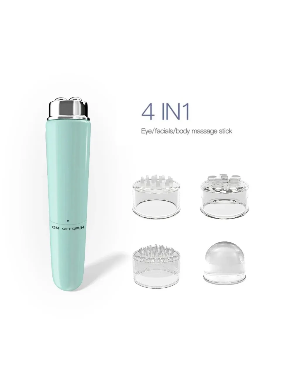 Masseur oculaire électrique 4 en 1, Micro Vibration, Instrument de beauté du visage pour détendre les yeux, les cernes, les poches, Massage des yeux