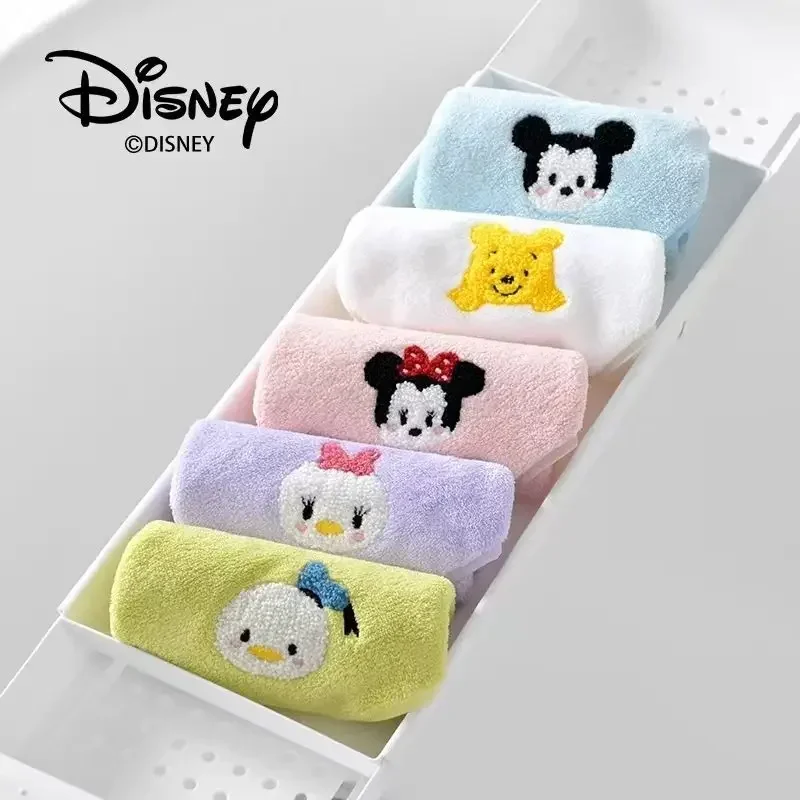 Disney Mickey Minnie Donald Duck Winnie the Pooh cute baby super soft face wash non-shedding absorbent square towel five pack