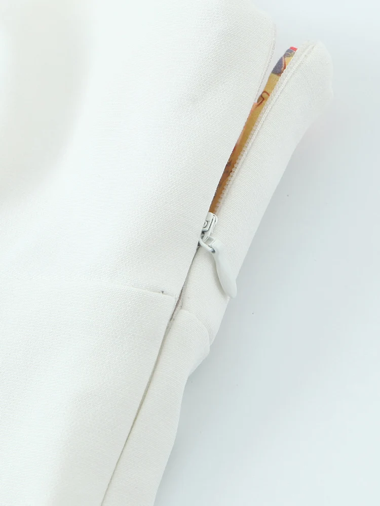 KUCLUT 여성 패션 패치 워크 백 레스 사이드 지퍼 Camis 빈티지 얇은 스트랩 v 넥 여성 세련된 레이디 탱크 탑