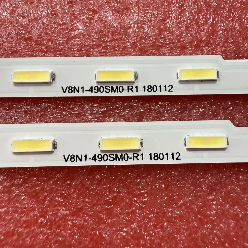 LED Strip สําหรับ Samsung UE49NU7372 UE49N5500AU UN49RU7100F UE49NU7179U UE49NU7102K UE49NU7170U UE49NU7305K UE49NU7305 UE49NU7172U