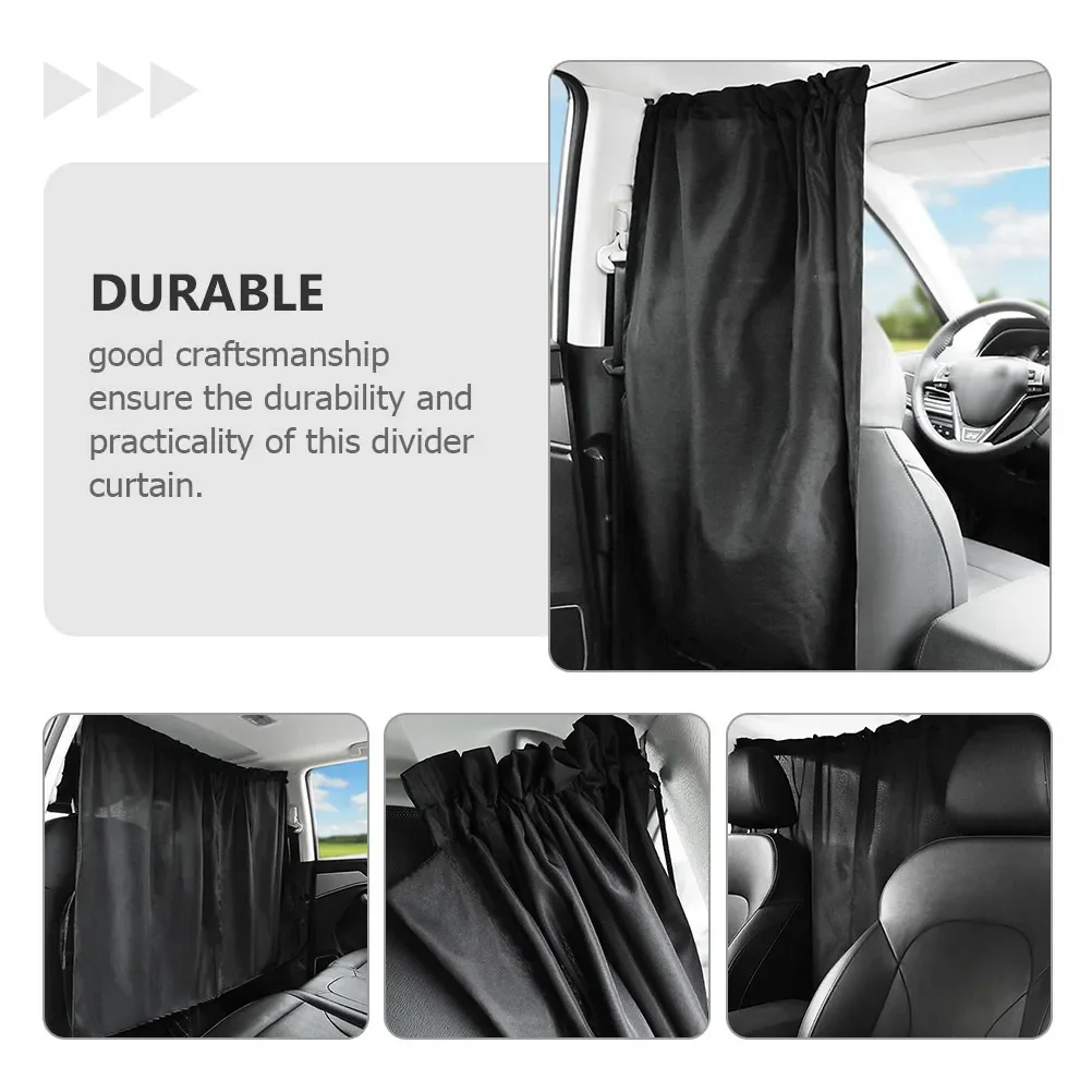 

Car Divider Curtain Heavy-Duty Privacy Shade for Suv Truck Back Seat Sleeping Feeding Changing Auto Partition