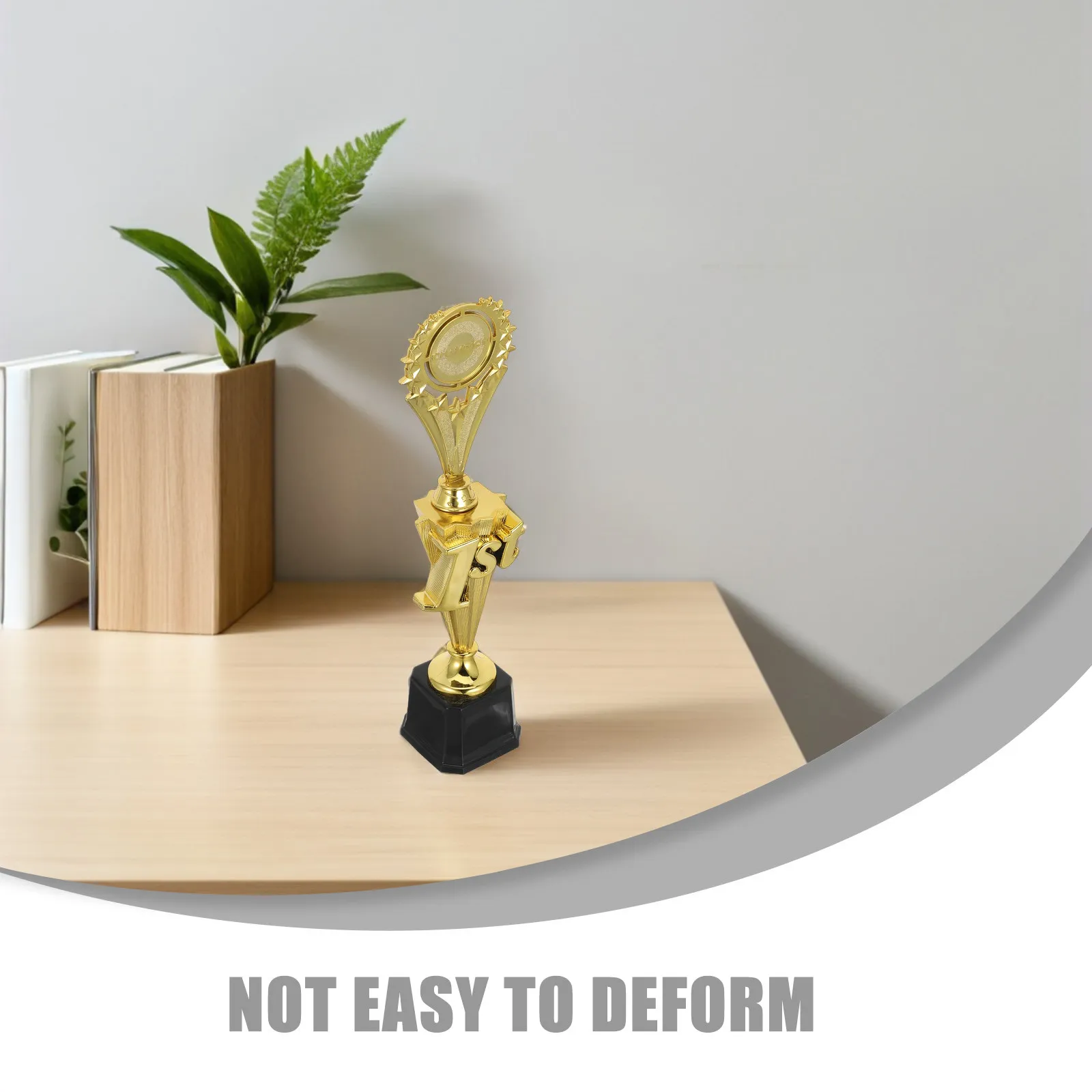 

Золотой пластиковый кубок-трофей для победителей 14.6 Star Champion Trophy Cup для спортивных соревнований, турниров, награды для школьников