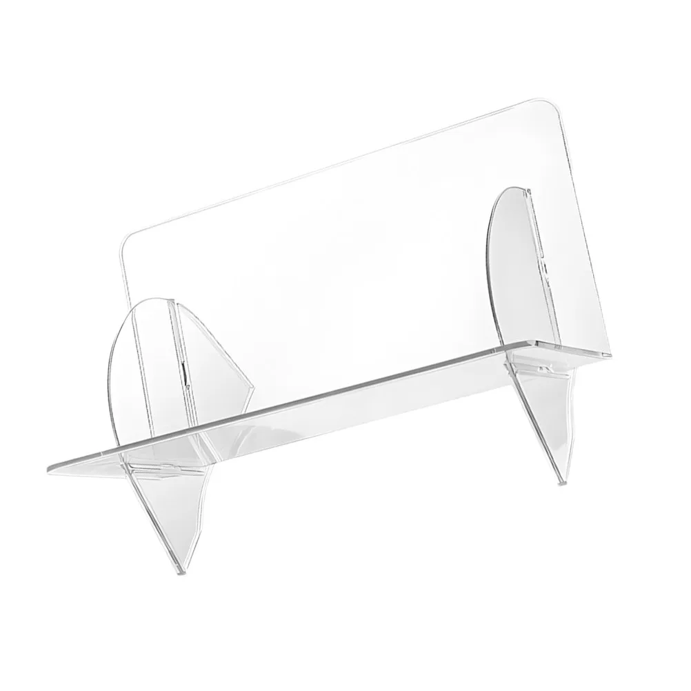 Desktop Bookshelf Clear Detachable Tabletop Book Organizer Simple Tool-Free Assembly Book Storage Rack Magazine Holder Sundries