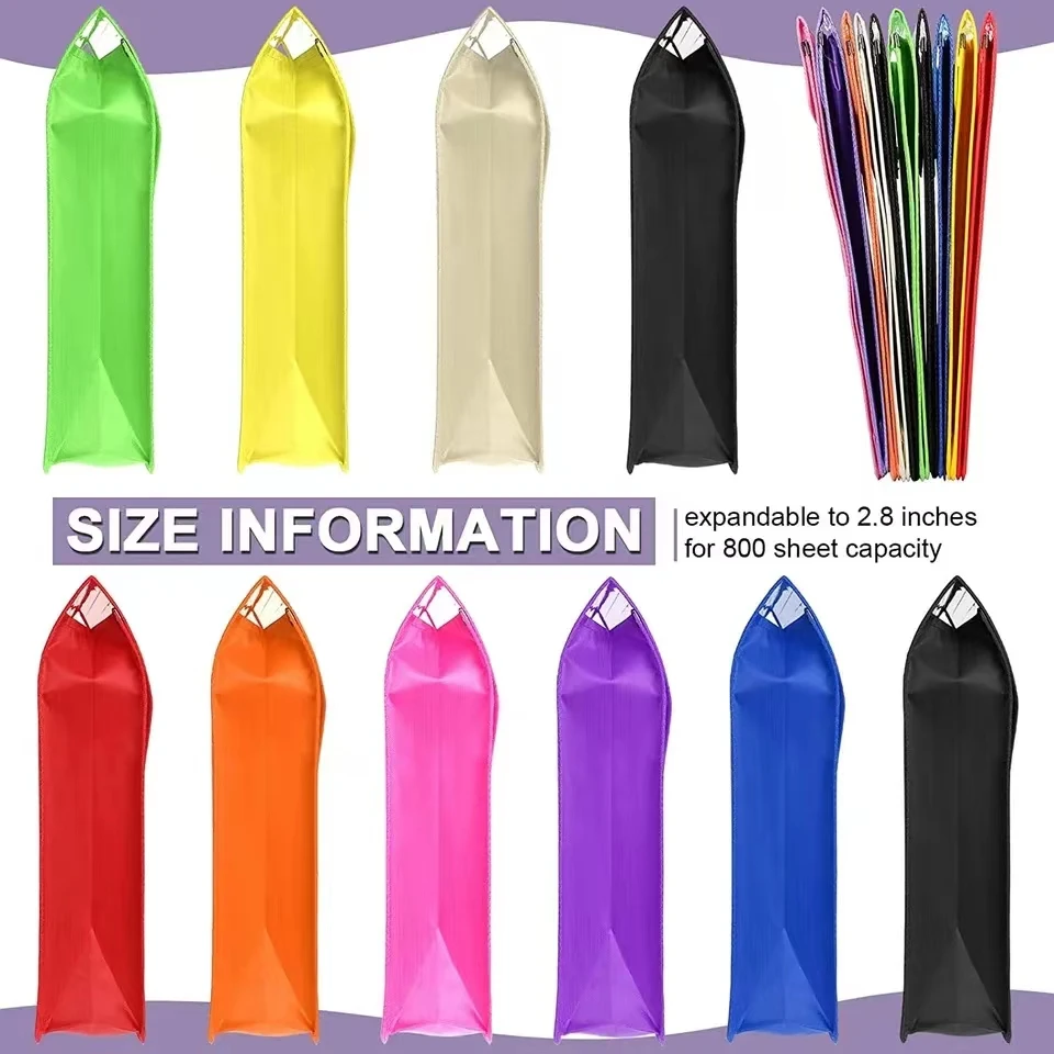 Folder Envelope Expansion File Wallet Storage File Folder With Snap Buckle And Pocket A4 Size Waterproof Transparent File Bag