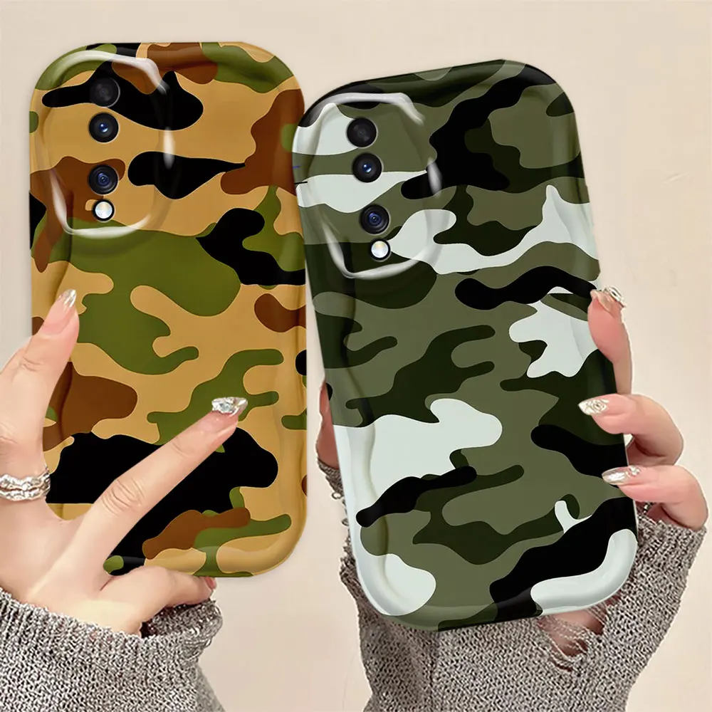 Camuflagem 3d estilo militar caixa de telefone para huawei p30, p40, companheiro 30, 40, nova 5t, 7, 9, 10, 11, honra 20, 50, 90, x50i