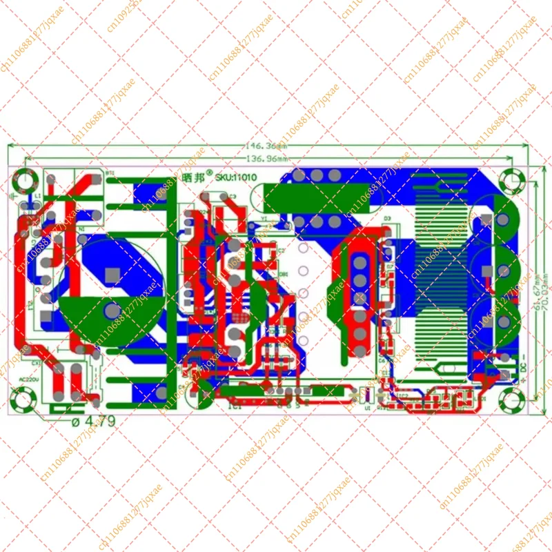 AC170-260V to DC24V 300W Isolated Switching Power Supply Module, 12.5A High Power Power Supply Board