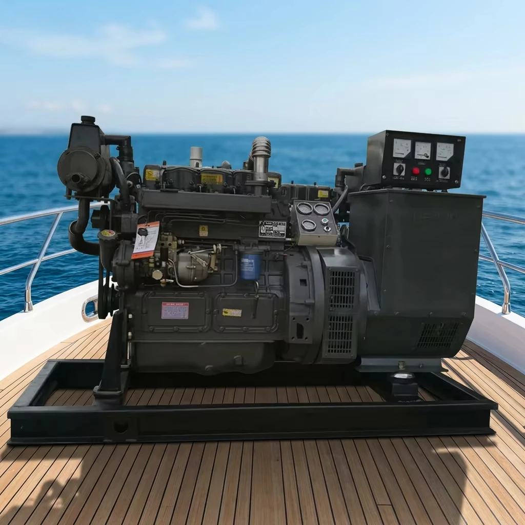 For Weichai Ricardo Weifang 50kW 55kW 60kVA 50Hz 60Hz 3 Phase Marine Diesel Generator Genset Engine Power Assembly