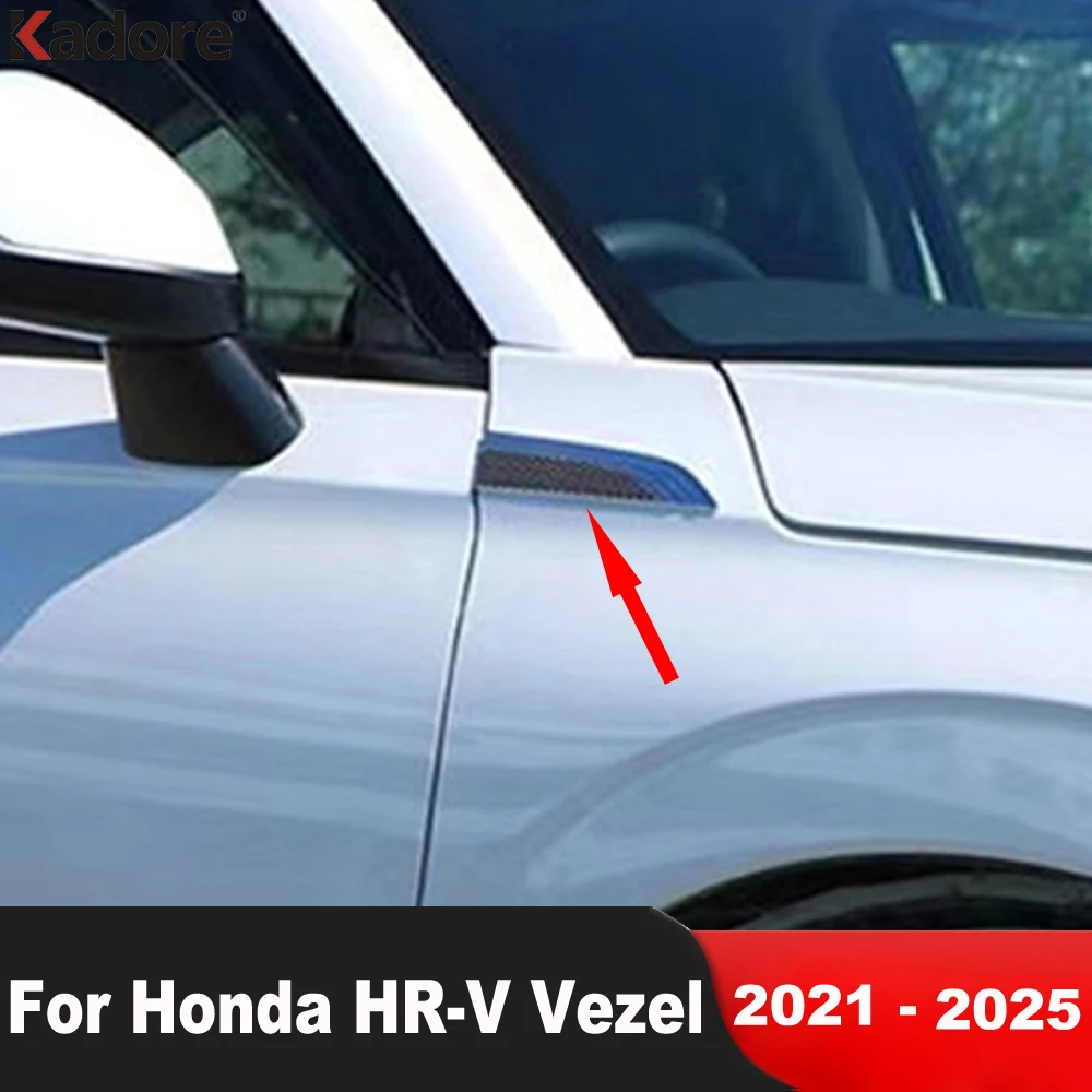 Für Honda HR-V Vezel 2021 2022 2023 2024 2025 Chrom Auto-Tür Seitenflügel Kotflügel Lüftungsabdeckung Zierleiste Emblem Rahmen Zubehör
