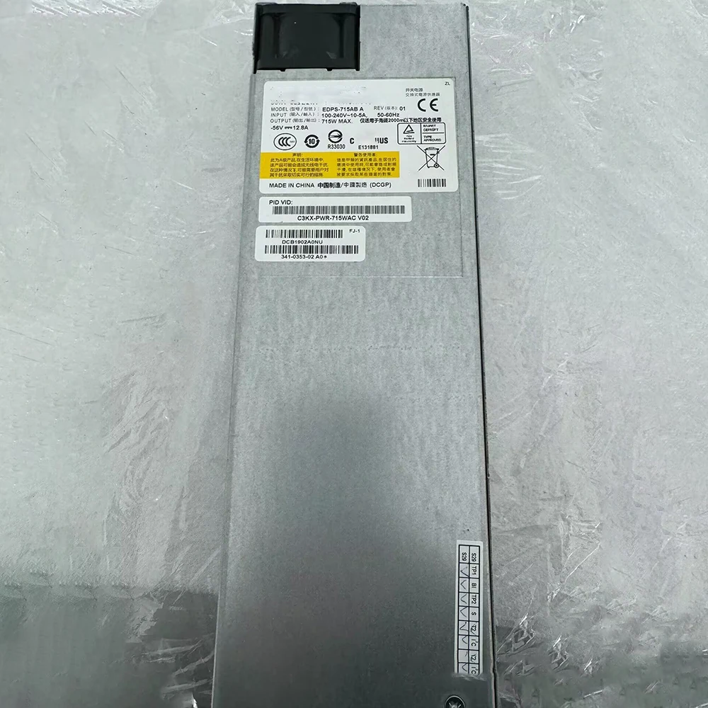 For Cisco Power Supply is Used For WS-C3560X 3750X EDPS-715AB A C3KX-PWR-715WAC