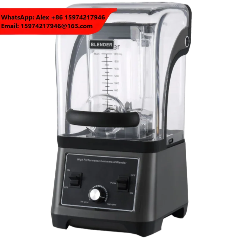 Hot Selling Industrial Commercial Multifunctional 1250W Commercial Smoothie Fruit Mixer Blender