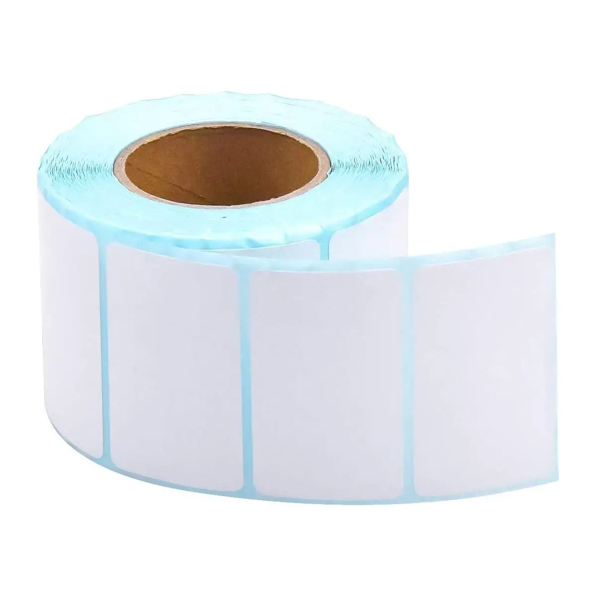 1000pcs Thermal Paper Labels Roll - Blank Direct Thermal Printer Stickers, 70mm x 60mm White Individual Address/Barcode