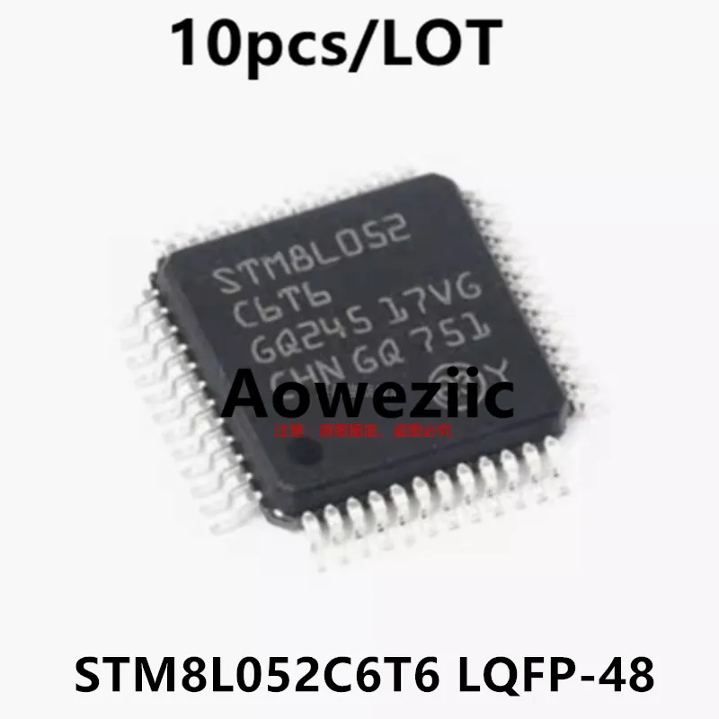 

Aoweziic 2023 + 100 новый импортный оригинальный STM8L052C6T6 LQFP-48 16 МГц 32 КБ флэш-память/8-битный микроконтроллер MCU