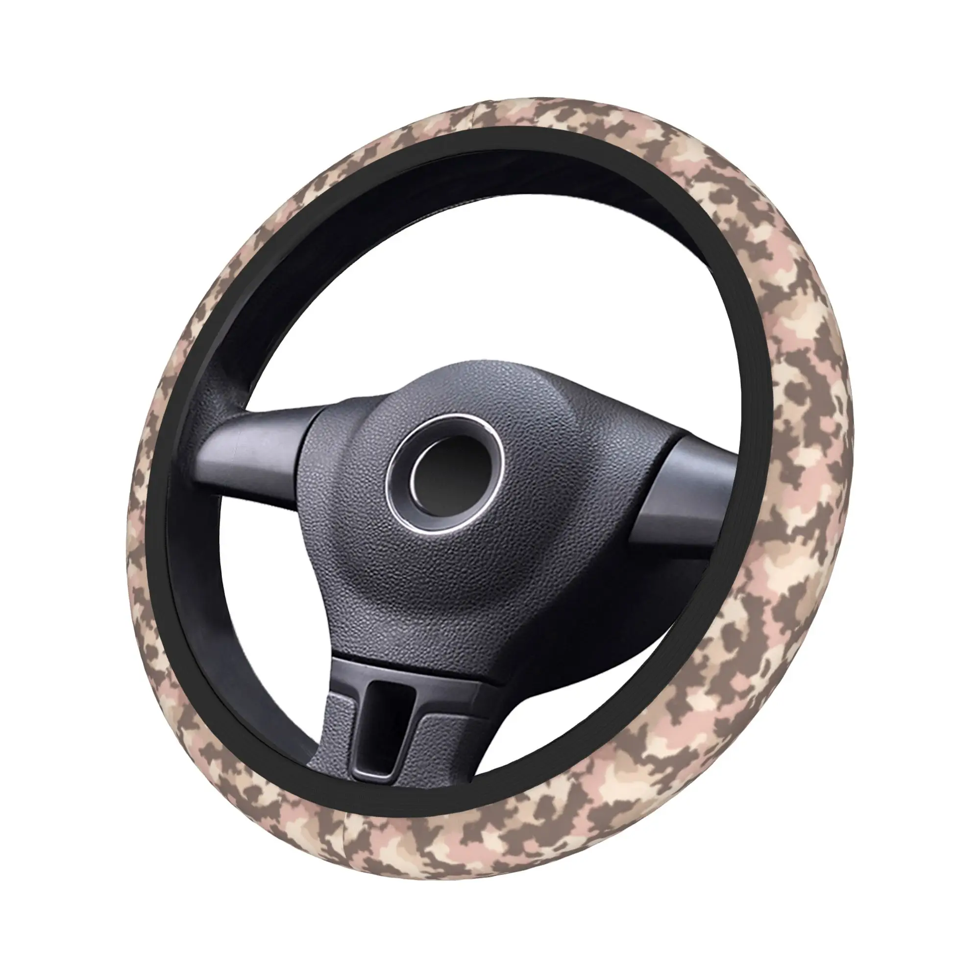 Camo Camouflage Car Steering Wheel Cover 37-38 Universal  Auto Steering Wheel Protector Elastische Car Accessories