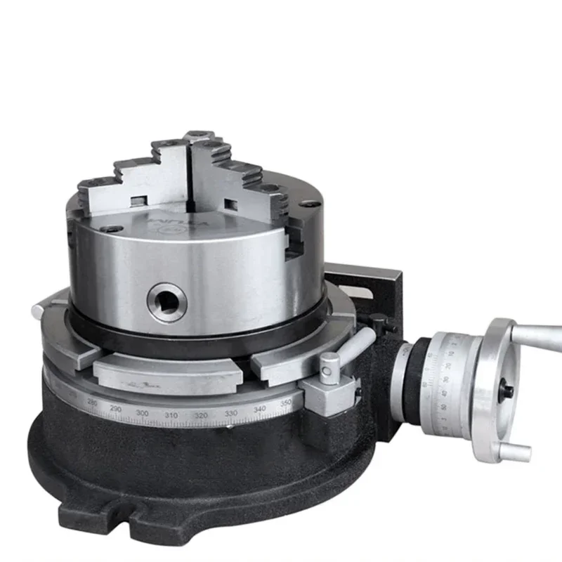 4/6 Inch 3-Jaw Chuck Rotary Indexing Head Vertical Horizontal Milling Machine Index Plate
