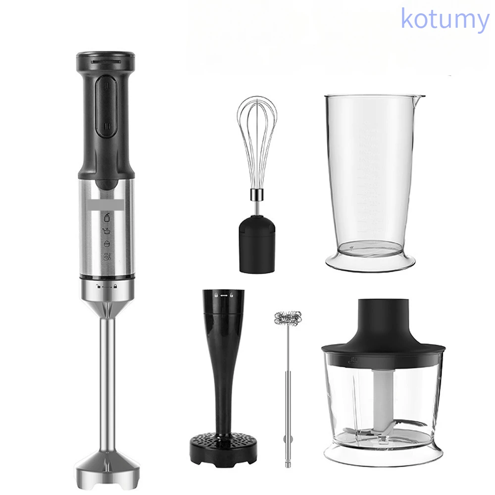 Multifunctional Handheld Immersion Blender Household Mini Electric Stick Mixer Baby Food Supplement Blender for Baking Mousse Sm