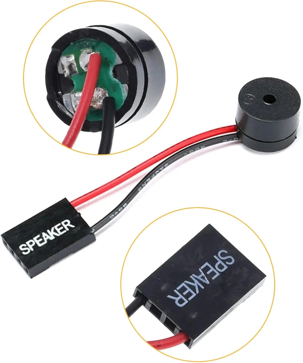 5/10/20 Buah PC Motherboard Internal Piezo Speaker BIOS Alarm Buzzer UNTUK Arduino Casing Komputer DIY