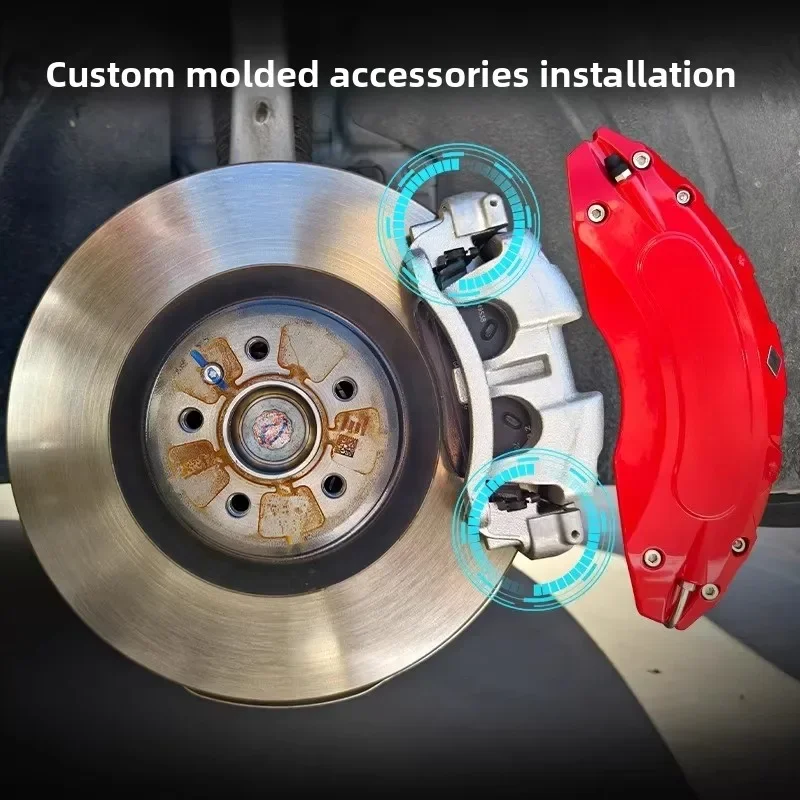For Zeekr 7X 007 001 Car Brake Caliper Cover Aluminum Alloy Front and Rear Wheel Hub Decor Caliper Shell Protector Accessories