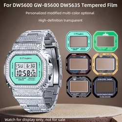 DW5600 DW-5600 Film Bezel Tempered Glass for Casio GW-B5600 DW5635 Watch Tempered Film Shattered Screen Film Modified Glass Film