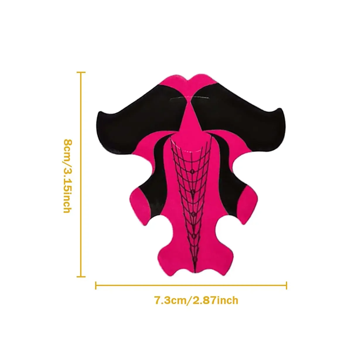 100PCS Nail Formulieren Uitbreiding Zelfklevende Vis Acryl Nail Art Gereedschap Builder Sticker Beeldhouwen Nail Form Tips Gids stickers