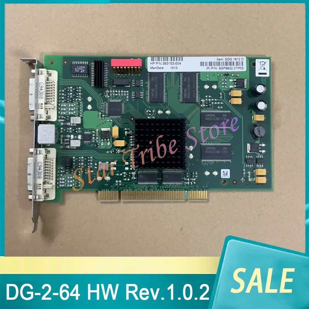 

Workstation Graphics Card For LXCO Technologies AG P146075 DG-2-64 HW Rev.1.0.2 P/N 383153-004