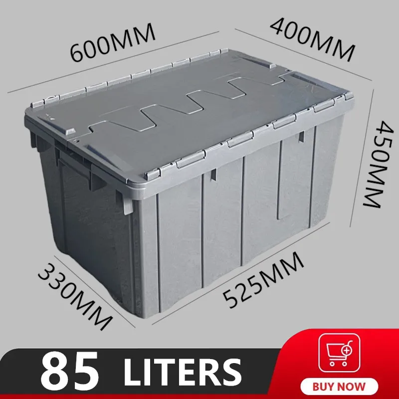 صندوق تخزين بلاستيكي سميك، صناديق جراج كبيرة قابلة للتكديس مع أغطية، مقابض للملابس، الوجبات الخفيفة، البقالة، ألوان متعددة