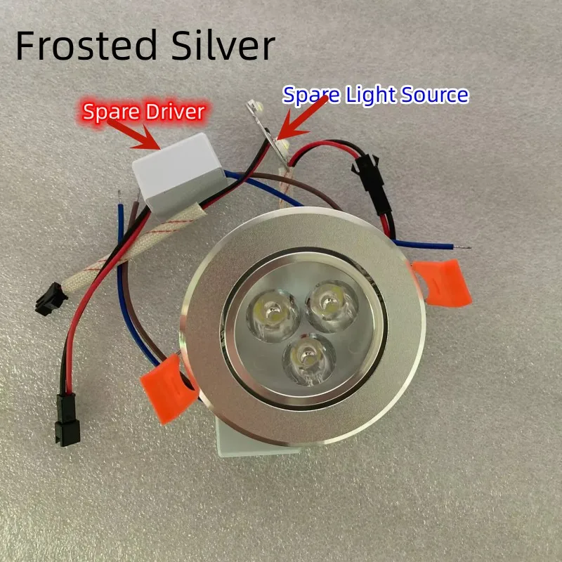 Imagem -04 - Lâmpada Spot Led Regulável para Fácil Substituição Lâmpada do Teto Downlight Embutido Luz Sobressalente Fonte e Driver 3w 5w 7w