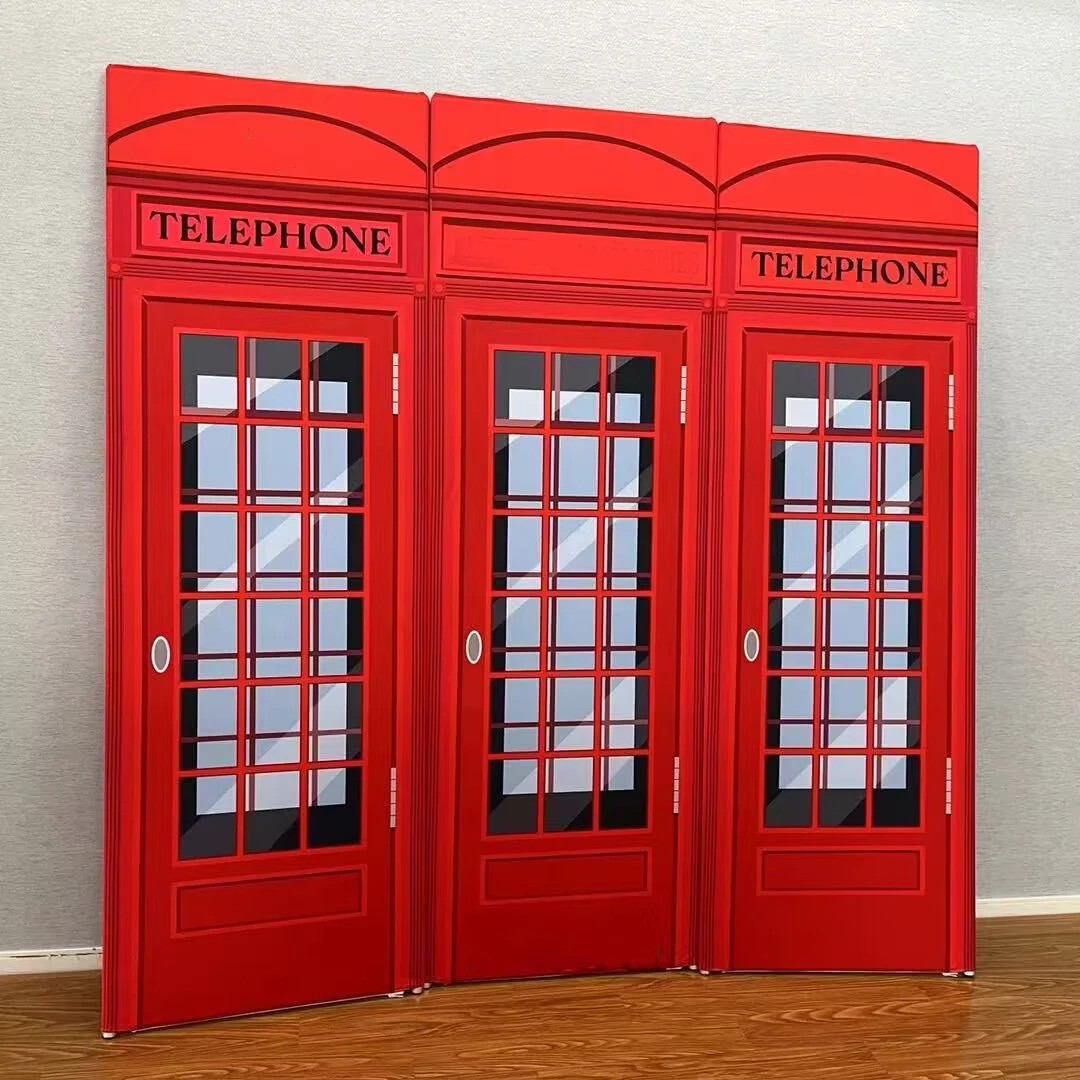 Vintage telephone booth reCALL Semi Enclosure Kit (3-Panel Magnetic Frames) London phone booth