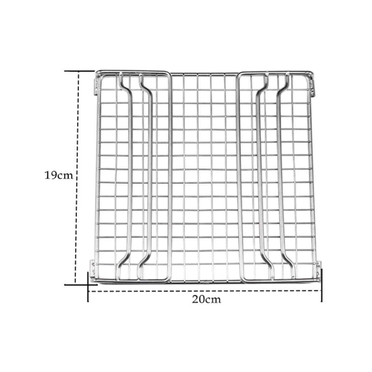 Folding Grill Grate Camping Grill Folding Grill Mini Outdoor Grill Grid Stainless Steel for Picnic Hiking Camping BBQ