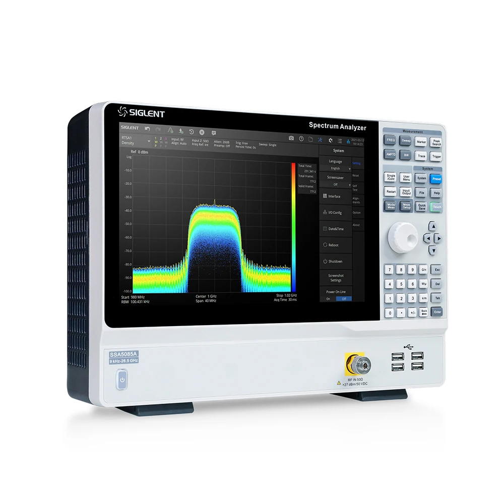 أجهزة تحليل الطيف SIGLENT SSA5000A أدوات قوية ومرنة لطيف RF المعقدة وتحليل الإشارة