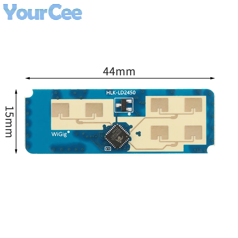 5 stücke/1 stück LD2450 24G MM Welle Menschlichen Körper Motion Tracking Flugbahn Radar Sensor Modul HLK-LD2450 Sensing abstand 8M Smart Home