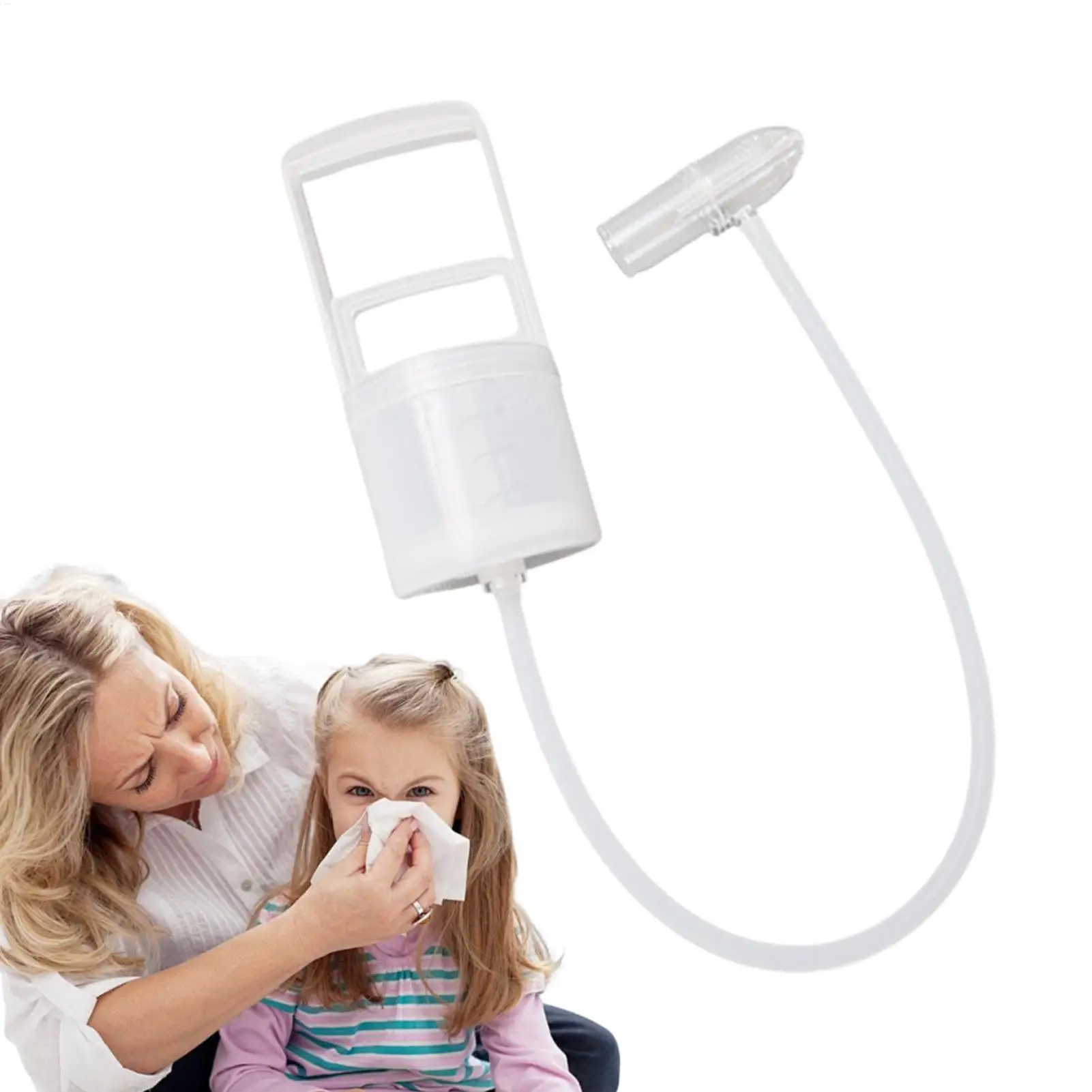 Baby Nasal Aspirator Powerful Hand Pump Nose Sucker Quiet Puller Clogged Passages For Babies Baby Nasal Sucker Aspirator Snot