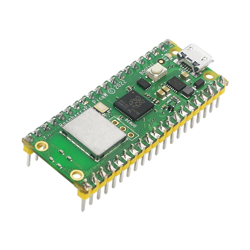 Raspberry Pi Pico W Wireless WiFi Module Dual-Core ARM Cortex MO+ RP2040 Microcontroller Development Board for Micro Python