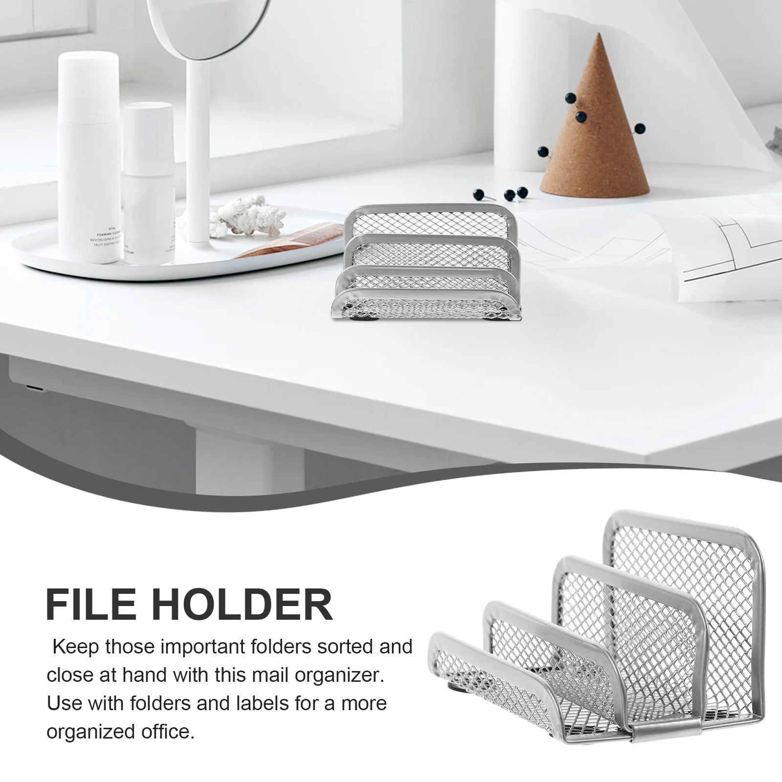 

Metal Mesh Document Stand Desktop Organizer Iron Book Holder For Office Home Use Magazine Rack Storage Shelf Desktop Book