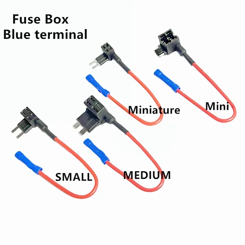 Car Mini Fuse Box Circuit Adapter ATM Blade Fuse for Car Van Motorcycle RV Boat Tractor TAP Adapter