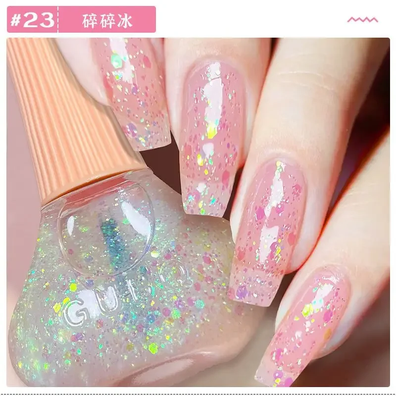 45 colori Nude Laser Glitter Colore Smalto gel per unghie Vernice semipermanente Soak Off Nail Art Base Top Coat UV LED Gel Manicure