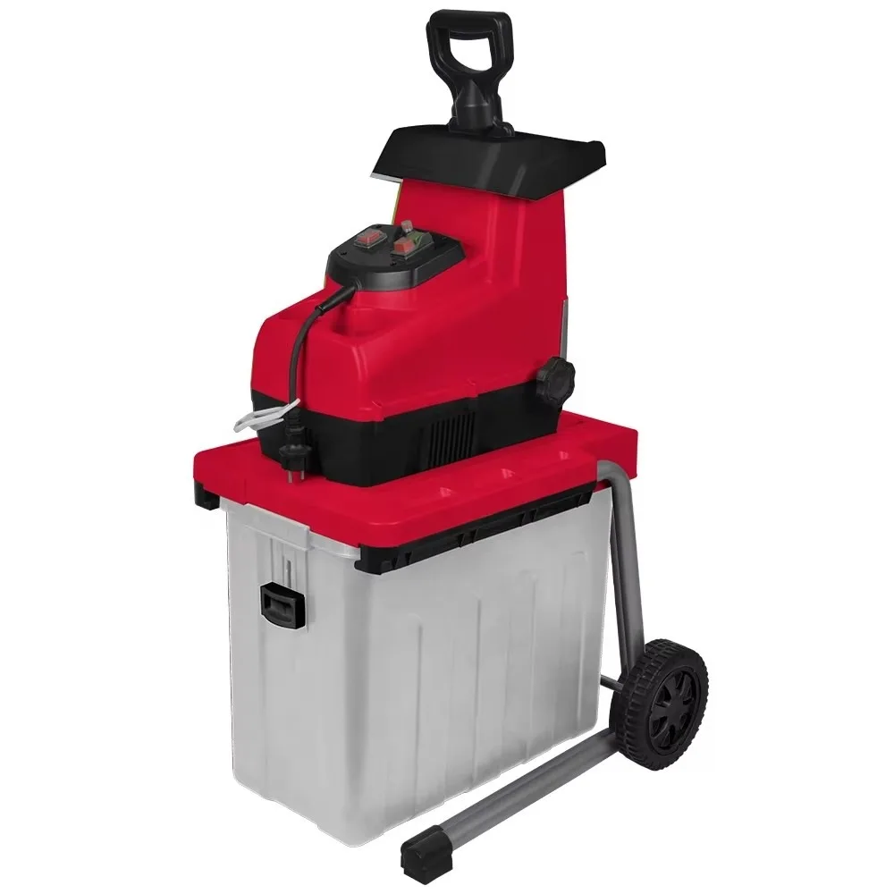 Vertak 2800W Electric Garden Leaf Shredder Chipper 44mm Cutting Width Silent Mulcher Heavy Duty Branch Crusher