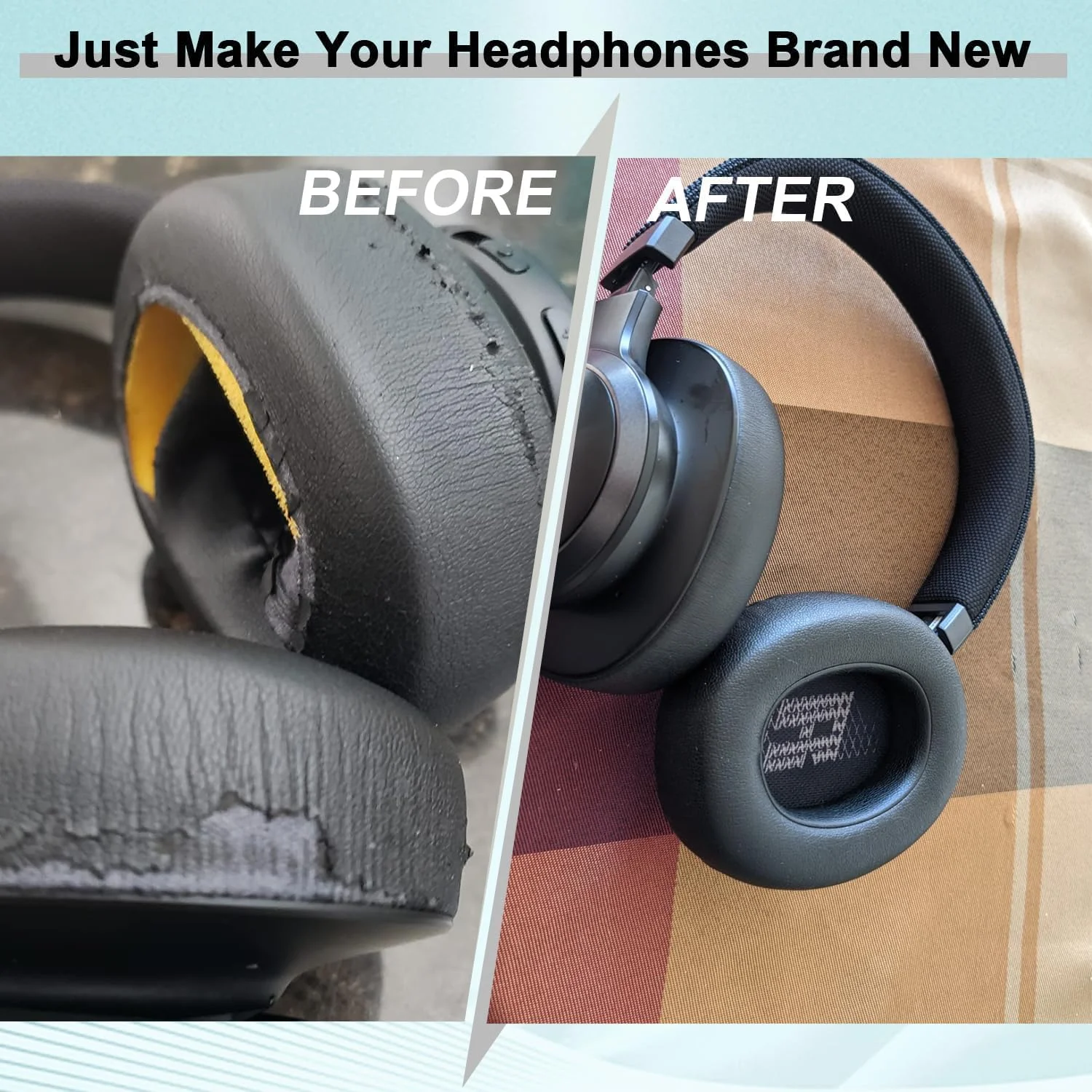 Live 650 BTNC E65BTNC Ear Pads Compatible with JBL E65 E65BTNC/ Duet NC/Live 650BTNC/ Live 660 BTNC Headphones I Replacement - view 5