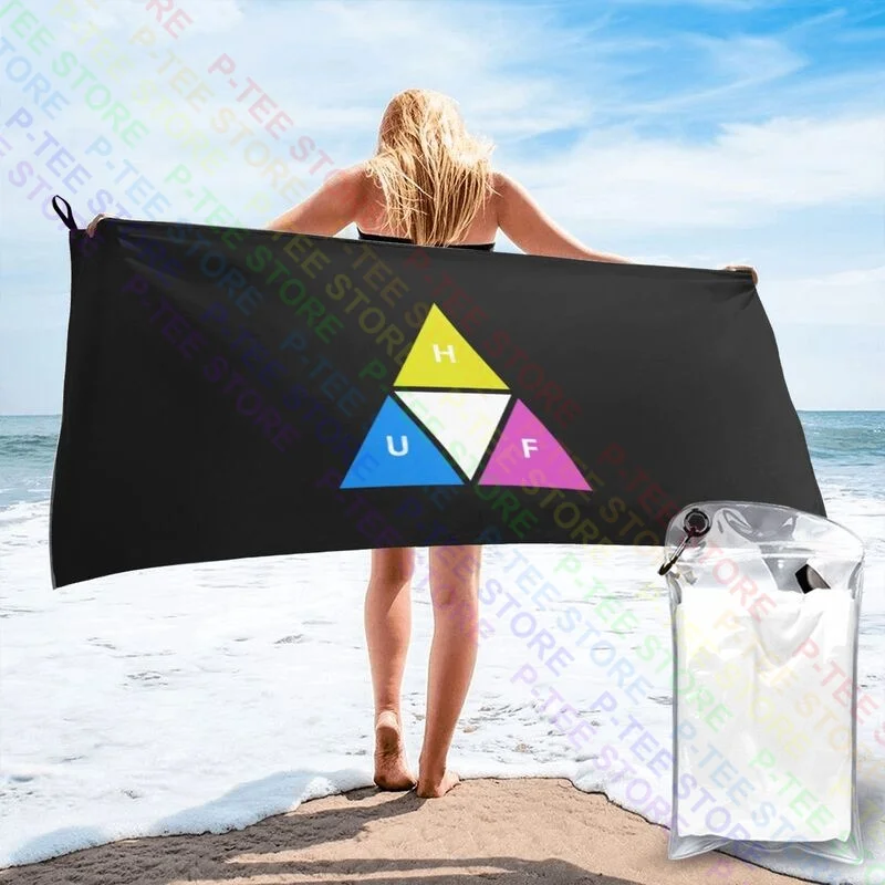 Huf Prism Triple Triangle Quetzal Quick dry Towel New Swimming Sports Towel